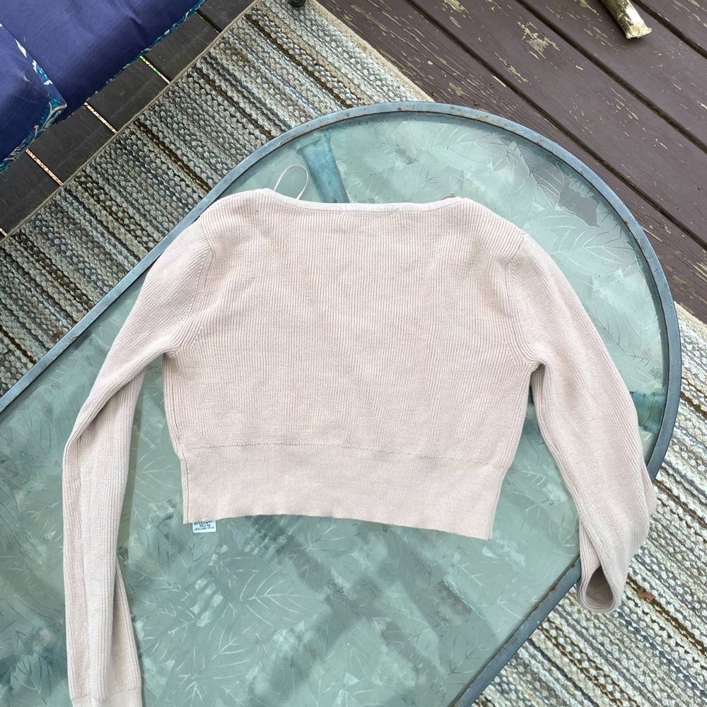 Zara - Cropped Ribbed Cardigan - Picture 3 of 3